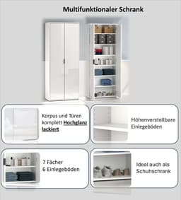 Home affaire Mehrzweckschrank JOLLY | Weiß