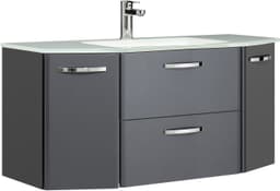 Saphir Quickset 327 Badmöbel-Set | Schwarz