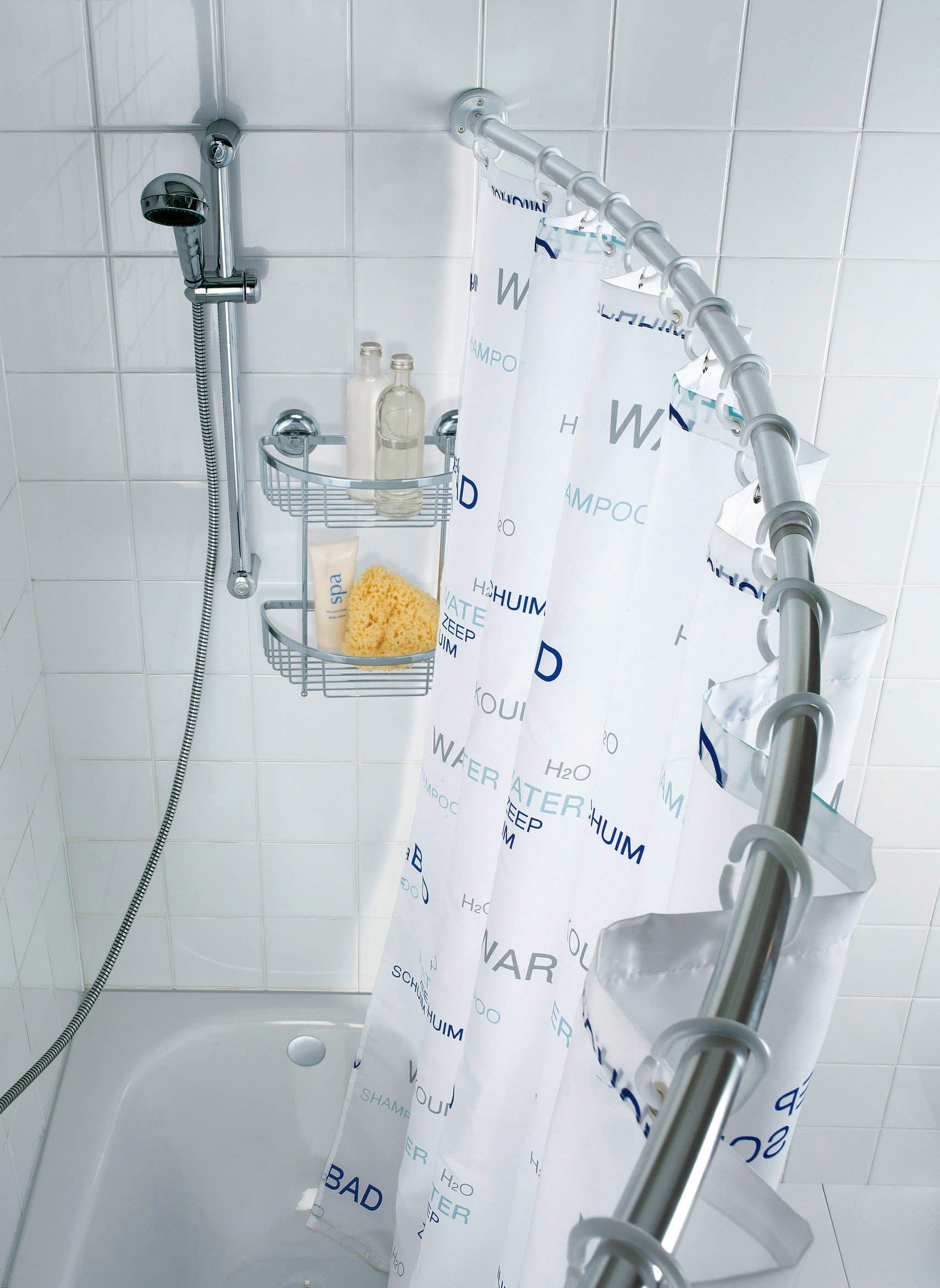 WENKO Bogenstange Chrom | Silber