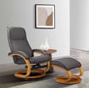 Home affaire Relaxsessel mit Hocker PARIS | Grau