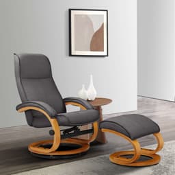 Home affaire Relaxsessel mit Hocker PARIS | Grau