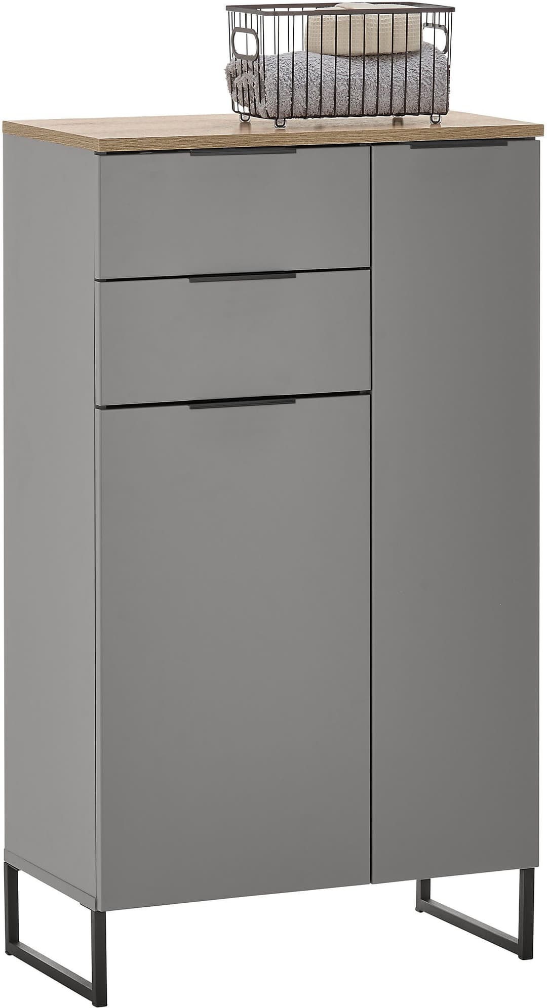 BASIC by Balculina Midischrank Denver | Grau