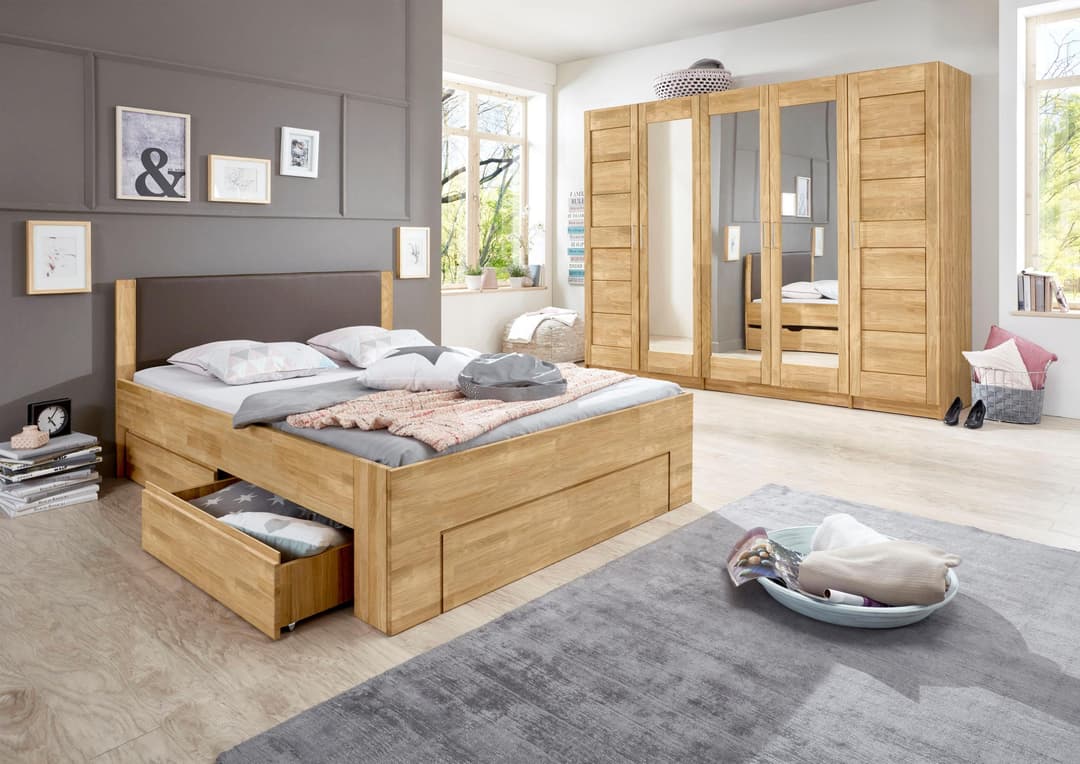 OTTO home Stauraumbett Bernett | Holztöne