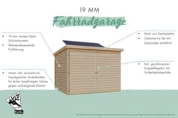 Karibu Fahrradbox Fahrradgarage 4 | Grau