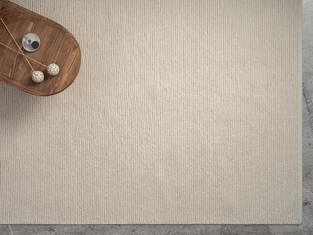 the carpet Teppich Premium Wool | Beige