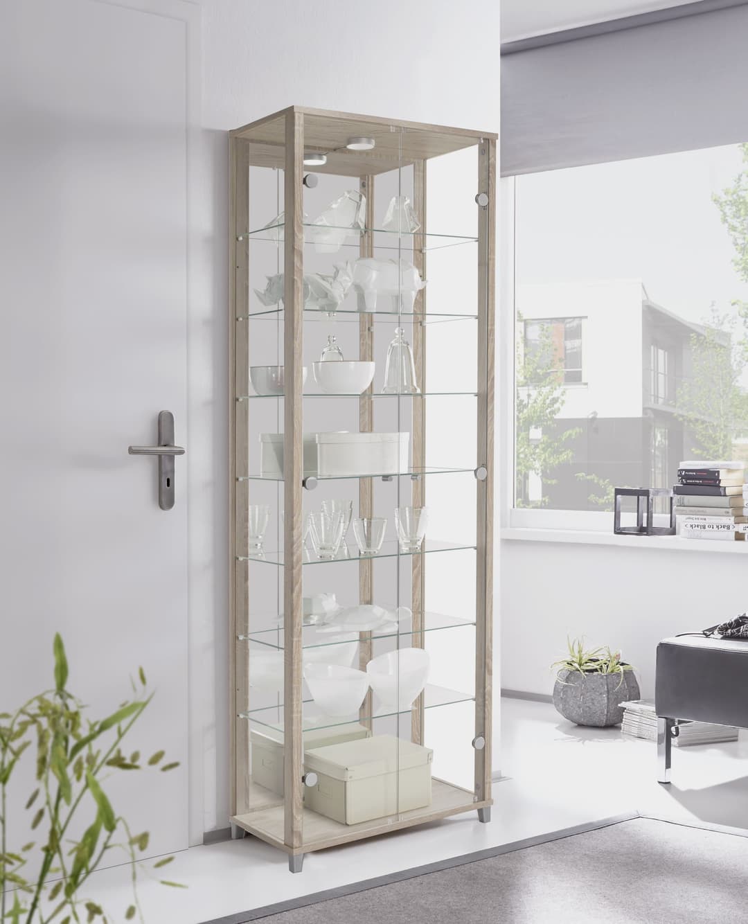 fif möbel Vitrine OPTIMA | Holztöne