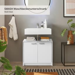 BASIC by Balculina Waschbeckenunterschrank Smash | Weiß