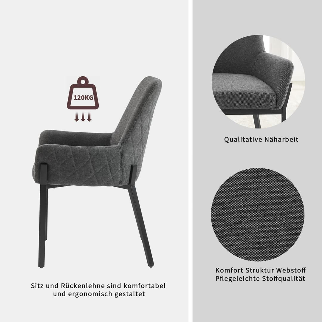 OTTO home Stuhl Lome | Grau