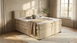 ED EXCITING DESIGN Boxspringbett Fanes | Beige