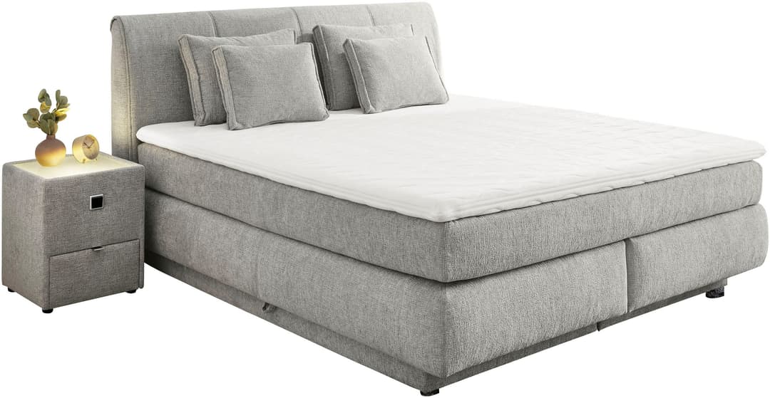 Jockenhöfer Gruppe Boxspringbett Carla | Grau