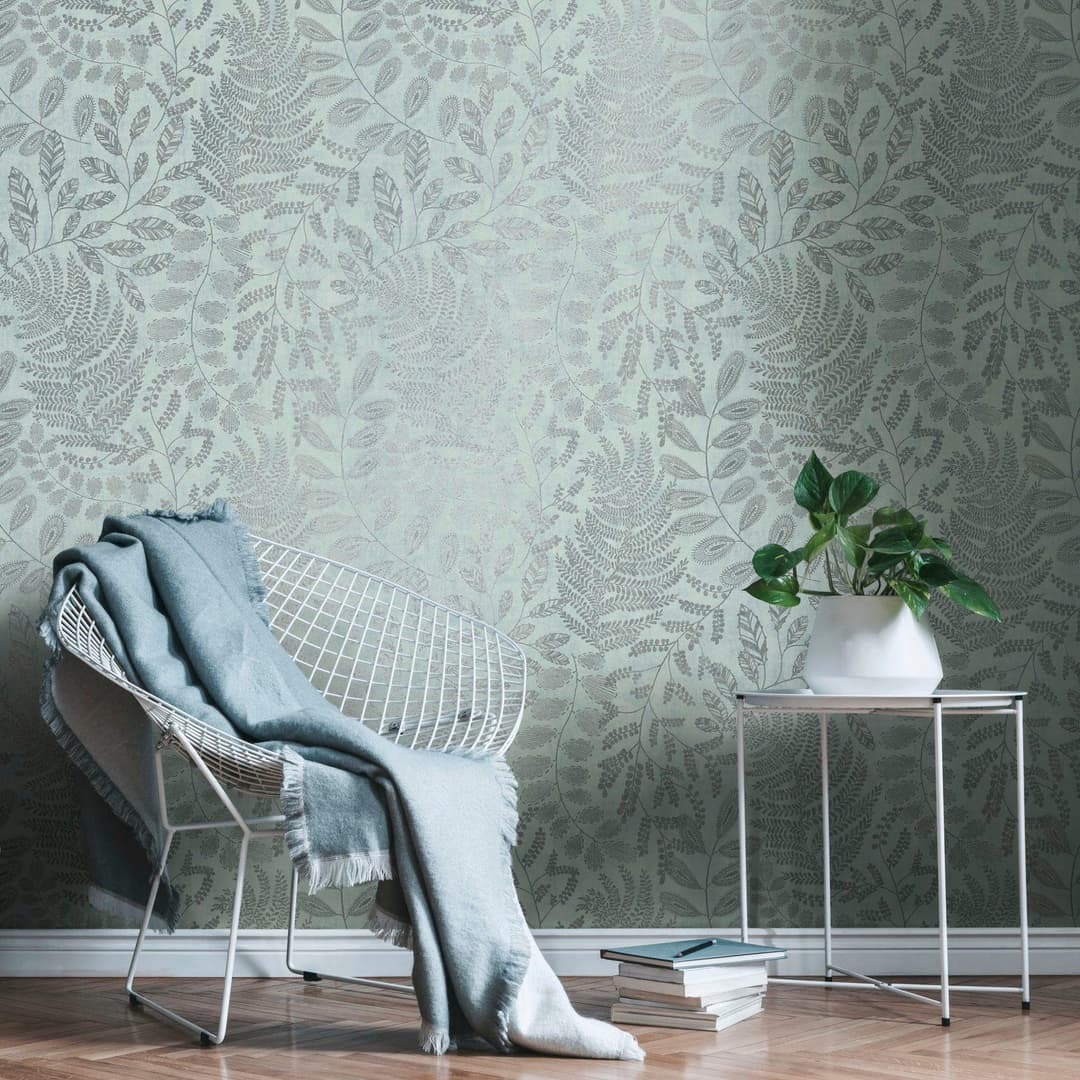 A.S. Création Vliestapete THE BOS Blätter Floral | Grün