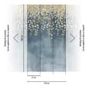 CosmoLiving by Cosmopolitan Vliestapete Gilded Bloom | Blau 4
