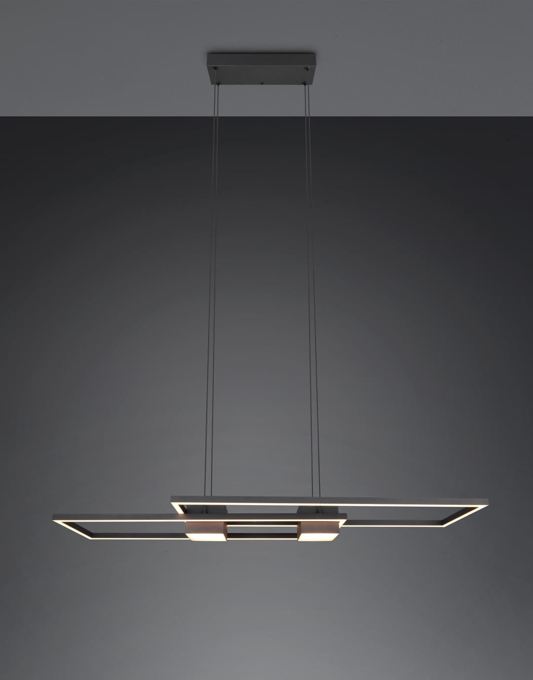 TRIO Leuchten ALBANY LED Pendelleuchte | Schwarz
