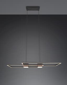 TRIO Leuchten ALBANY LED Pendelleuchte | Schwarz