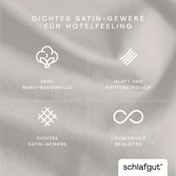 Schlafgut Kissenbezug Premium Kissenbezug Woven Satin | Beige