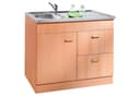 KOCHSTATION Spülenschrank KS-Elster Breite 100 cm | Holztöne 2