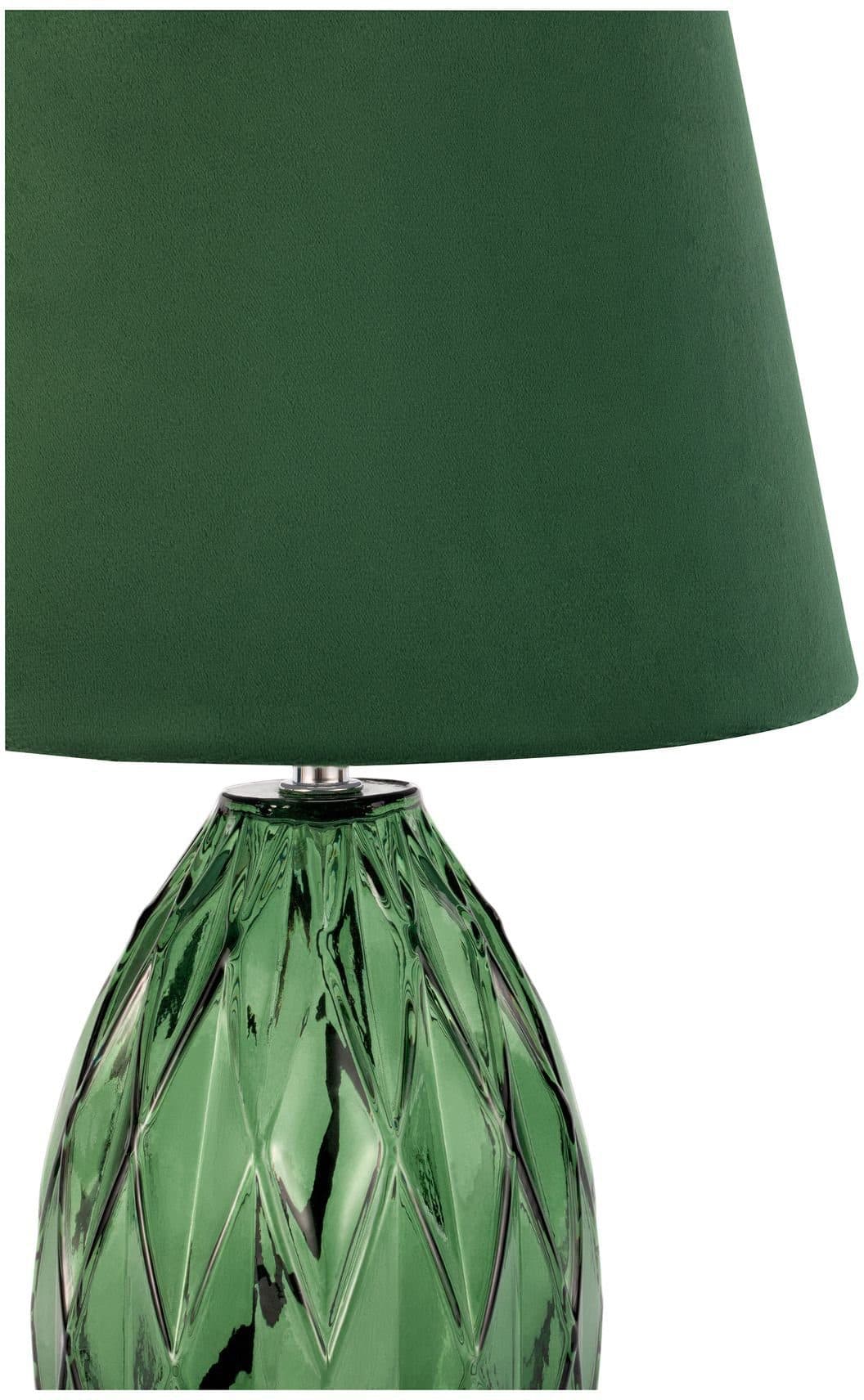 Pauleen Tischleuchte Crystal Velvet | Grün