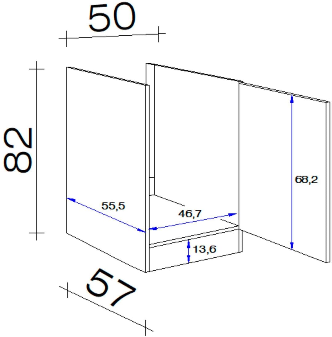 Flex-Well Spülenschrank Nano | Holztöne
