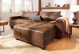 Home affaire Ecksofa Bella L-Form | Braun