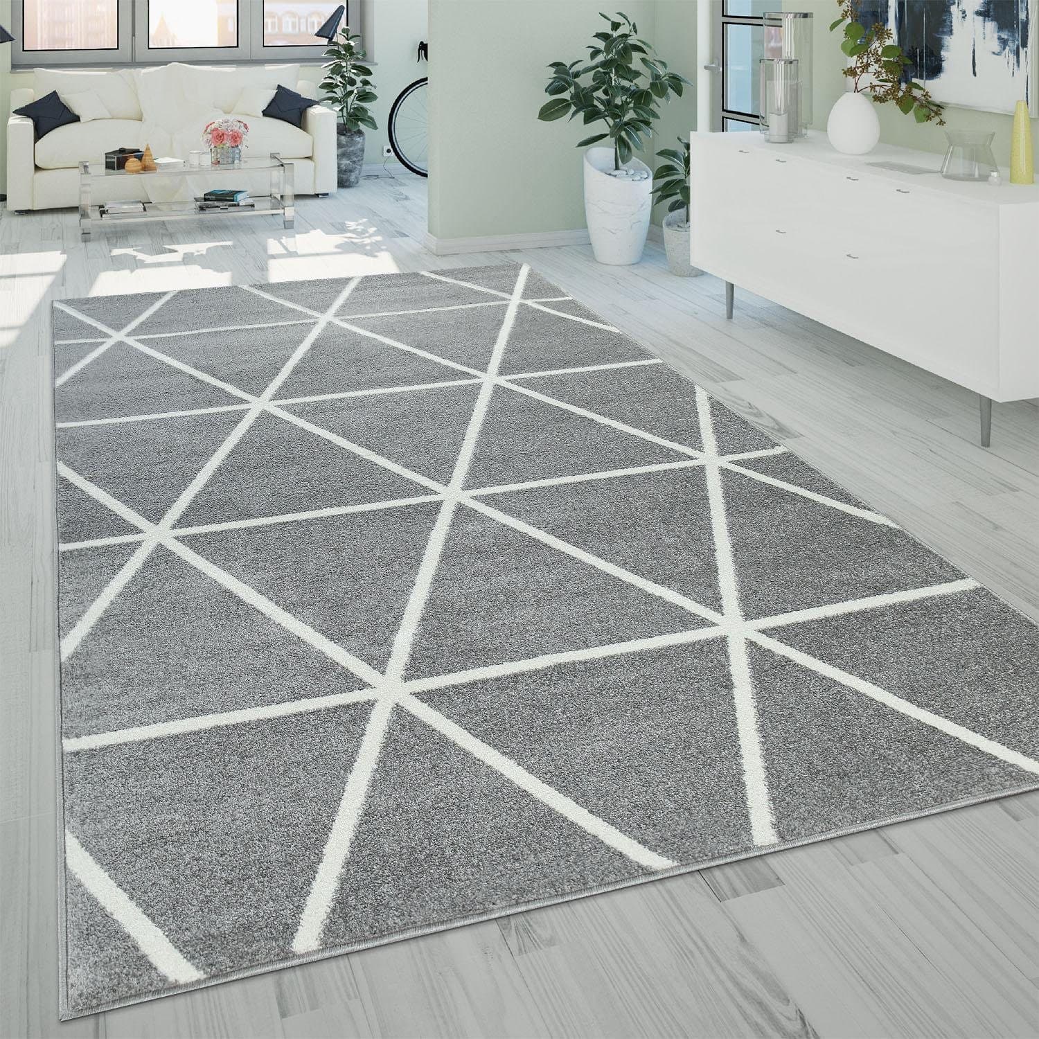 Paco Home Teppich Stella 401 | Grau