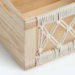 Zeller Present Dekokiste Aufbewahrungskiste Boho | Holztöne