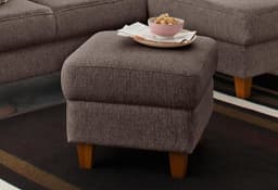 Home affaire Polsterhocker Palmera | Braun