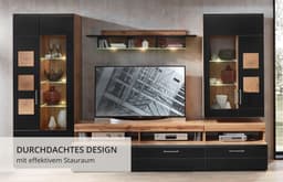 Innostyle Wohnwand Sonate | Schwarz