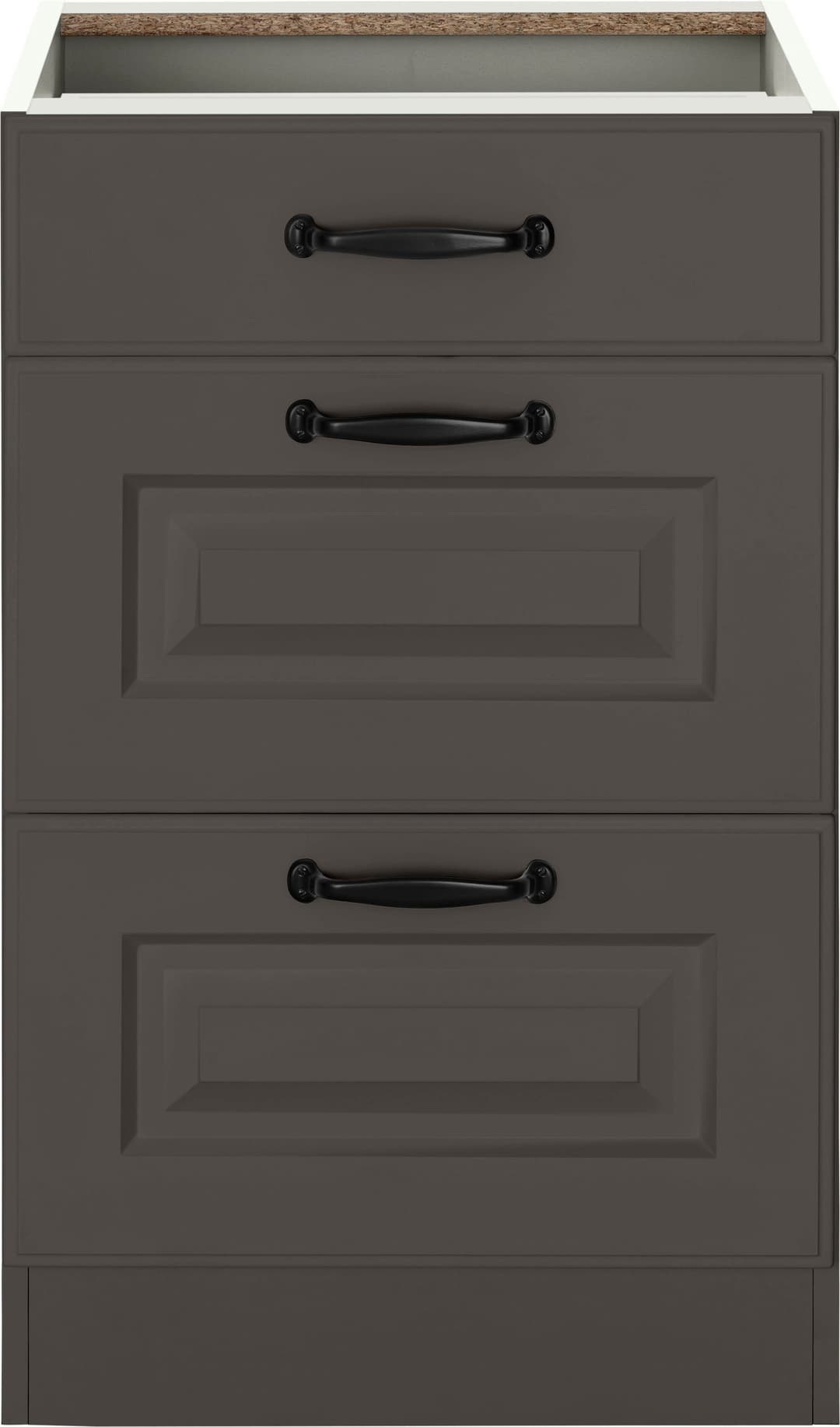 wiho Küchen Auszugsunterschrank Erla | Schwarz