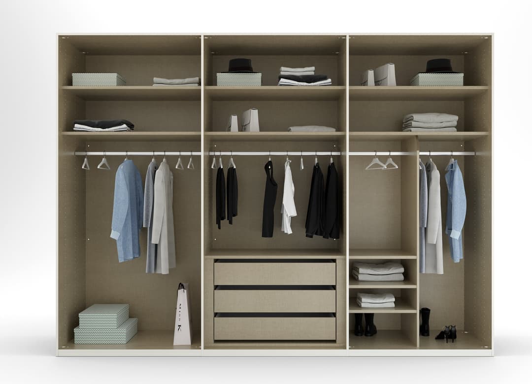 rauch Drehtürenschrank SKAT SHINE | Grau