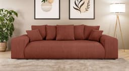 Home affaire Big-Sofa LAKESIDE 3-Sitzer Schlafsofa | Rot