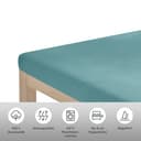 OTTO home Spannbettlaken Physalis Topper COMFORT | Türkis 3