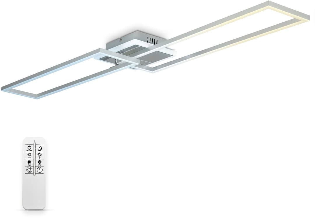 B.K.Licht LED Deckenleuchte BK_FR1439 | Weiß
