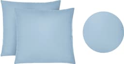 Biberna Kissenbezug Michi Feinjersey | Blau