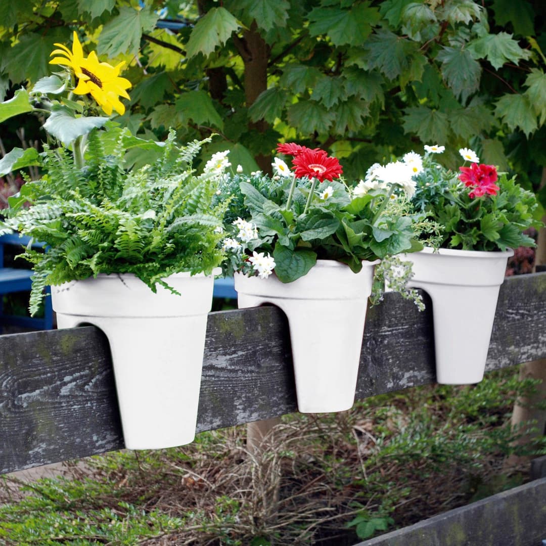 KHW Balkonkasten Flowerclip | Weiß