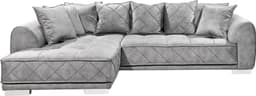 ED EXCITING DESIGN Ecksofa Sentina L-Form | Grau