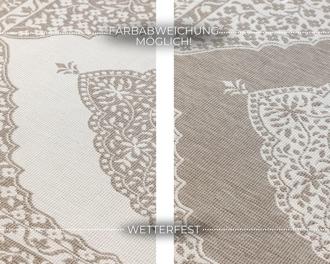 ELLE DECORATION Teppich Meekly Wendeteppich | Beige