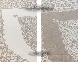 ELLE DECORATION Teppich Meekly Wendeteppich | Beige