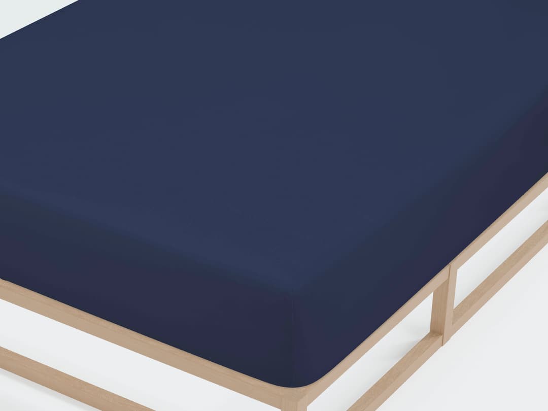 Biberna Spannbettlaken THEA | Blau