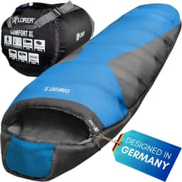 EXPLORER Mumienschlafsack COMFORT Camping Schlafsack | Mehrfarbig
