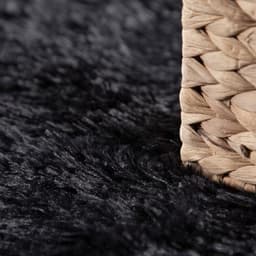 Paco Home Hochflor-Teppich Silky 591 | Schwarz