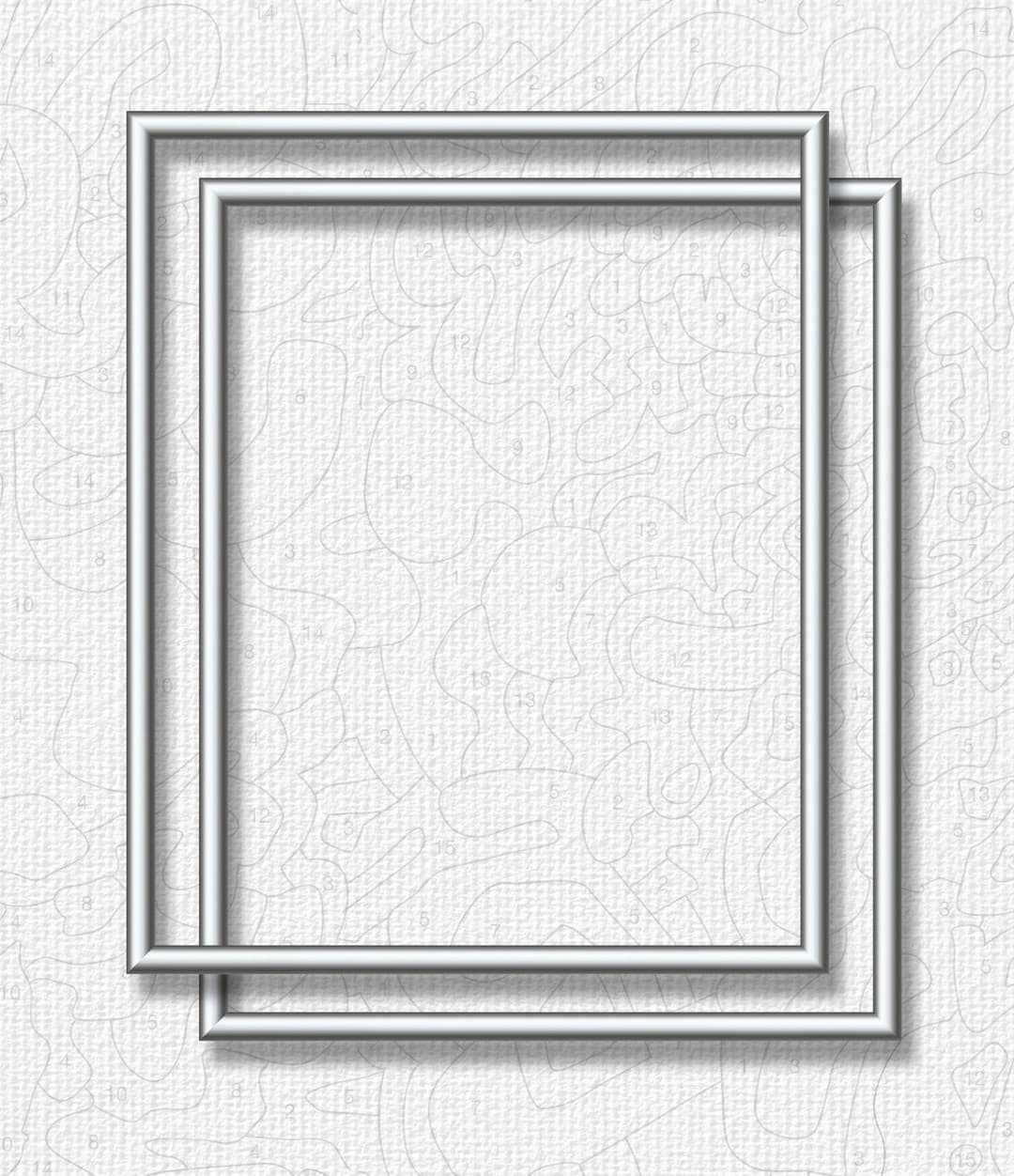 Schipper Bilderrahmen Malen nach Zahlen Alurahmen 24x30 cm | Silber
