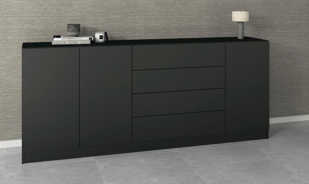 borchardt Möbel Sideboard Vaasa | Schwarz