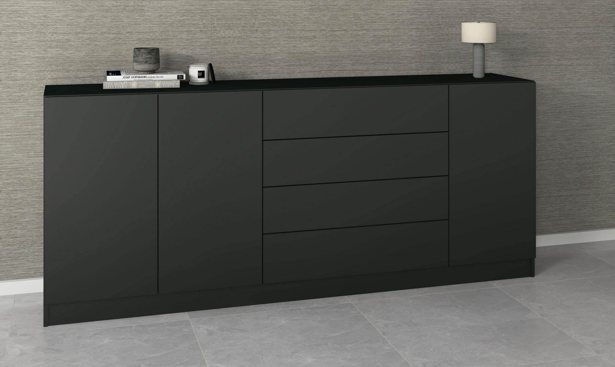 borchardt Möbel Sideboard Vaasa | Schwarz
