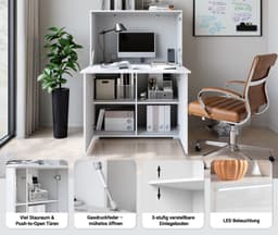 Home affaire PC-Schrank Vera | Beige