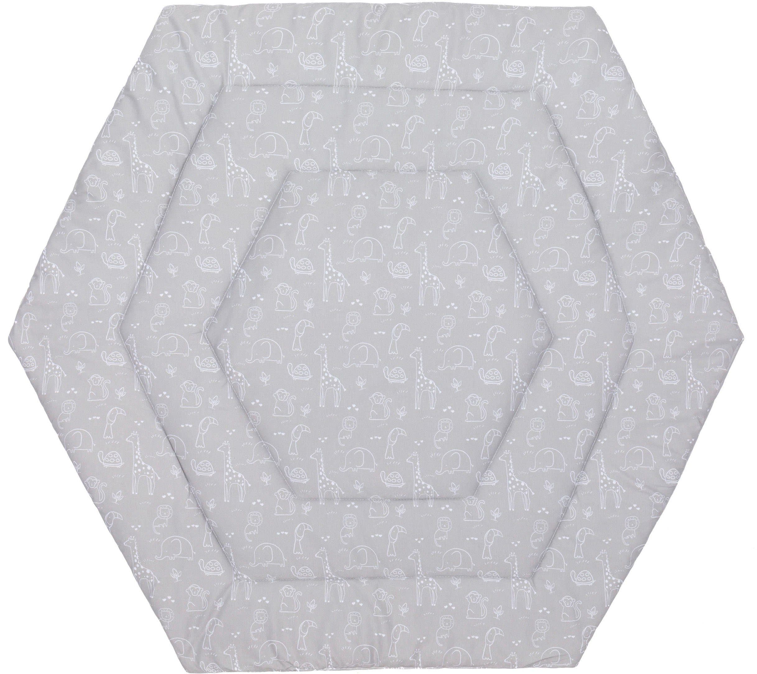 Fillikid Laufgittereinlage 6-eck Jersey | Grau