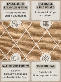 HANSE Home Teppich Kunu Juteteppich | Beige