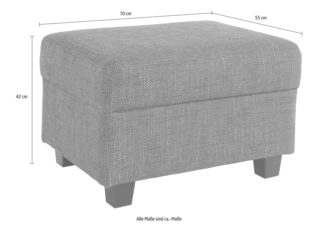 DOMO collection Hocker Norma | Schwarz
