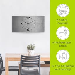 Artland Wanduhr Grauer Beton | Grau