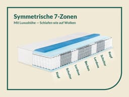 Taschenfederkernmatratze Sleep Spring Pro | Weiß