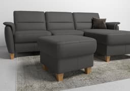 Home affaire Polsterhocker Palmera | Braun